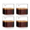 Single Spouts Measuring Triple Pitcher Milk Cup 90/120ML Espresso Shot Glasses Parts Clear High Borosilicate Glass Mug