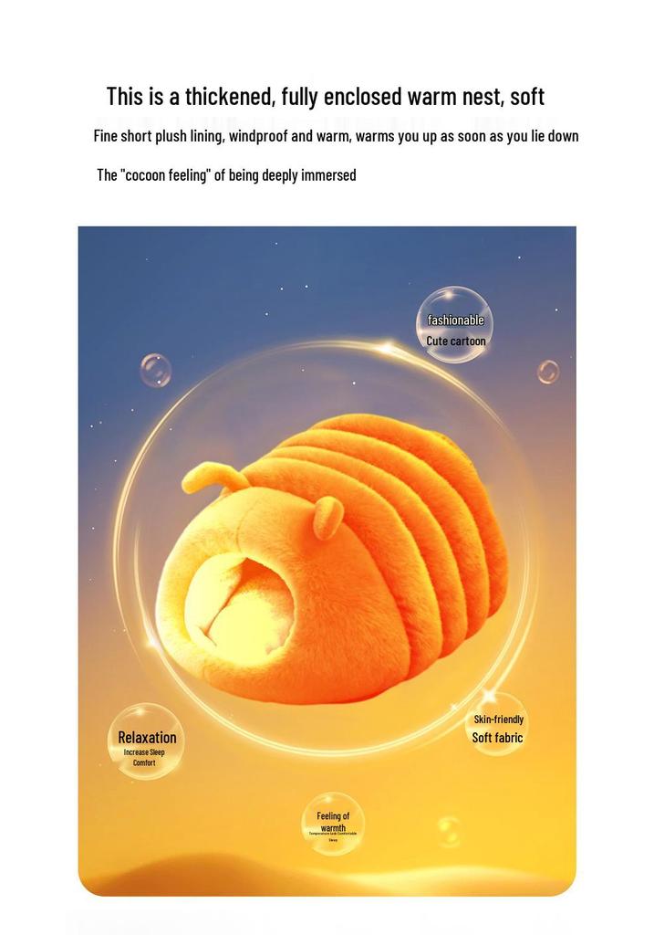 Cozy Warmth Closed Nest for Medium & Small Dogs and Cats - Ideal for Deep Sleep & Kitten Kneading.