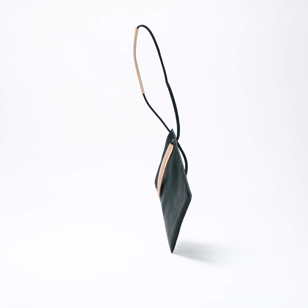 Shoulder Tote Sacoche Bag Italian Leather Cowhide Vegetable Tanned Dark Green [Mono Goods] 2-way Women's Men's