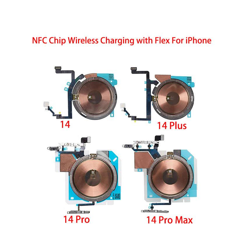 Chip cewki ładowania bezprzewodowego NFC z taśmą głośności Do iPhone 11 Pro Max 12 13 14 X XS XR Panel ładowarki Naklejka