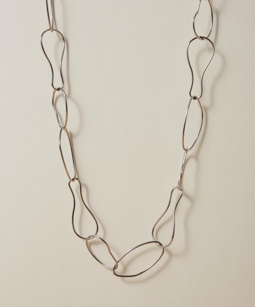 Novice Tokyo Oval Chain Choker / Silver