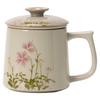 VAKADA Ceramic Tea Infuser Mug with Lid
