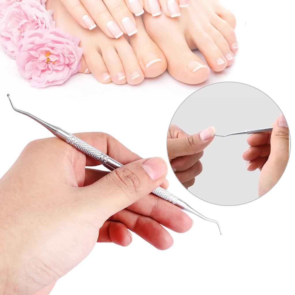 Professional Ingrown Toenail Care Correction Lifter File Cleaner Double Ended Pedicure Tool