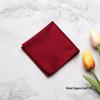 Velvet Pocket Square Scarf - Fashionable Men's Dress Accessory for Weddings and Parties