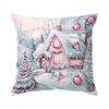 45X45Cm Countryside Christmas Theme Pillowcase Bedroom Cushion Cover 100% Polyester Living Room Cushion Pillowcase Home Decor