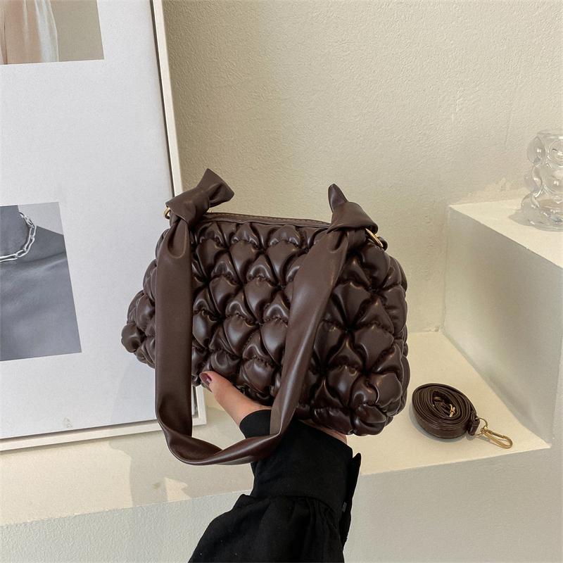 Hochwertige weiche PU Unterarmtasche für Damen Große Kapazität Allround Schulter-Umhängetaschen Retro Mode Handtaschen Neu