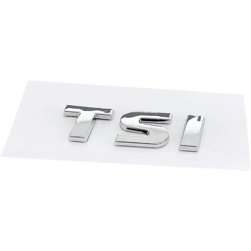 swpzb8 3D ABS TSI Letters Logo Car Emblem Rear Trunk Badge Sticker For VW Golf Passat Jetta Touareg Scirocco Beetle Vento Sagitar