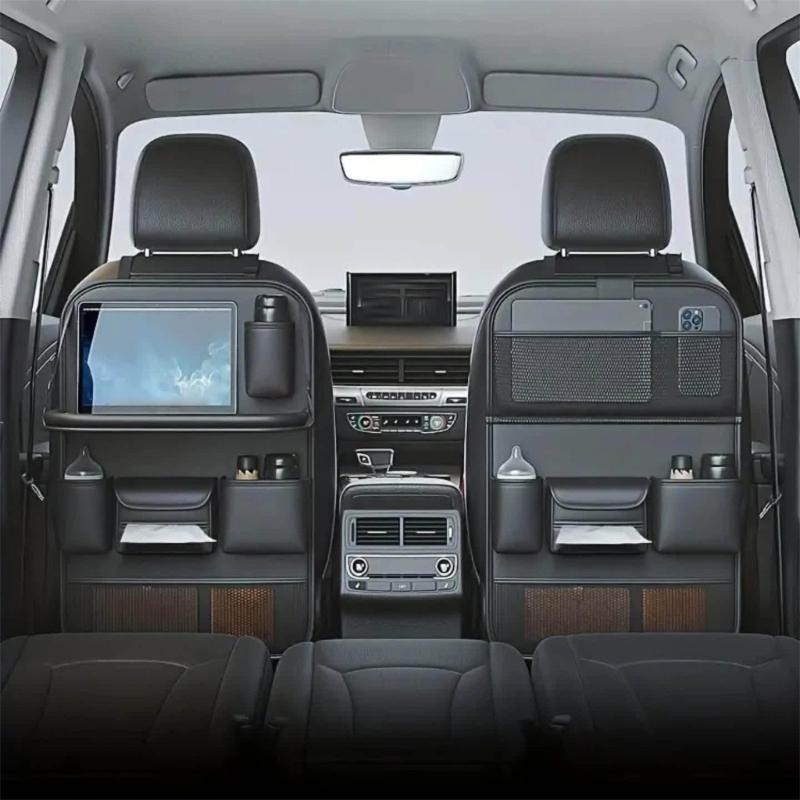 Automotive Back Pockets Multifunctional Backseat Storage Pocket Car Seat Back Organizer Multiple Compartment Storage Bag