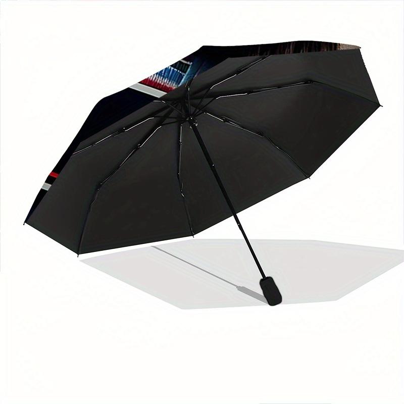 1pc Chucky's Creepy Corner Durable Cartoon Folding Umbrella, Portable Compact Umbrella for Men and Women Y017