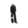 FILA Fashionable Comfortable Pullover Letter Logo Casual Shorts Loose Half-Zip Long Sleeve Sweatshirt Women sweatshirt Black F11W439212FBK