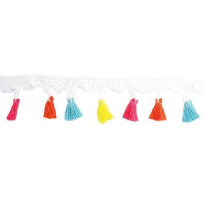 MégaCréa DIY - Multicolored Pompom Ribbon Trim