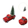 Truck Christmas Tree Statue Christmas Figurine Indoor for Home Decor Collectible Living Room Cabinet Housewarming Desk Ornament