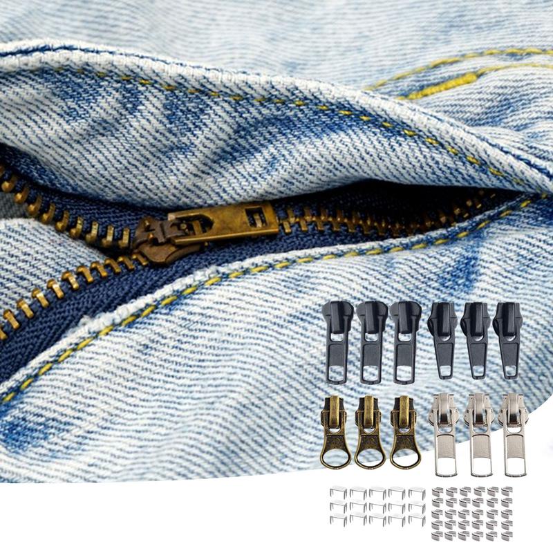 Sostituzione Tirazip Placcatura Fine Sostituzione Zip Cucito Fai-da-te Merceria e Forniture Chiusure Lampo Per Sarti e Uso Domestico