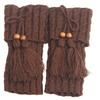1 Pair Knitted Leg Warmers Women Crochet Boot Cuffs Leg Warmer Woman Boho Boots Socks Lady Winter Boot