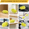 Chenille Duster Refills Handheld Duster Brush with Replaces Duster Pads for Home Car Clean Furniture Window Fan Cleaning Tools