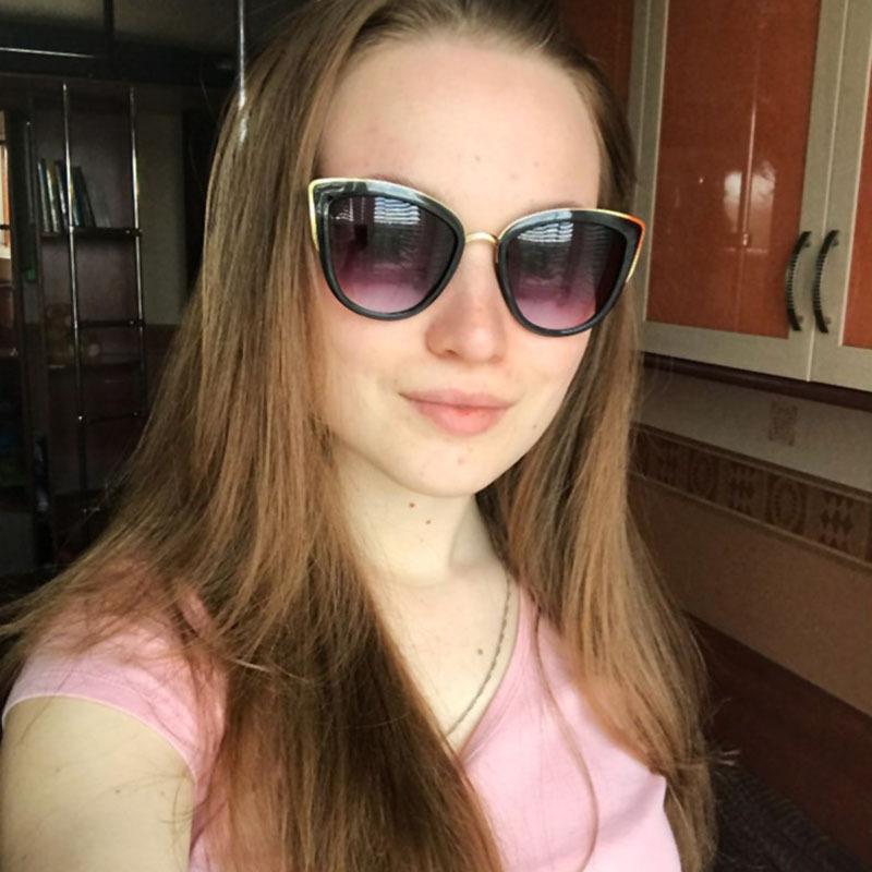 Ladies Cat Eye Sunglasses Leopard Print Sunscreen Outdoor Cycling Fishing Driving Eyeglasses Personalized Fashion Accessories