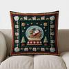 Home Decor Santa Sleigh Snow Globe Christmas Pillow Pattern Cushion Cover Suitable For Sofa Bedroom Car Pillow Cover