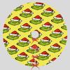 Christmas Tree Skirt Festive Atmosphere Decoration Digital Print Pattern Imitation Linen Fabric Tree Skirt
