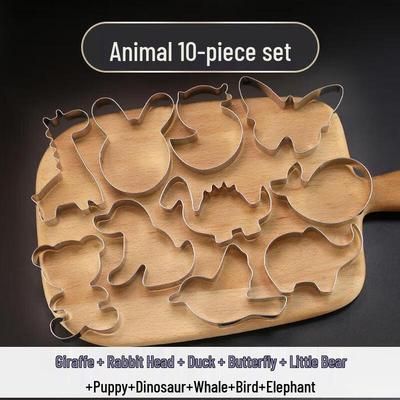 Cartoon Stainless Steel Cookie & Food Cutters