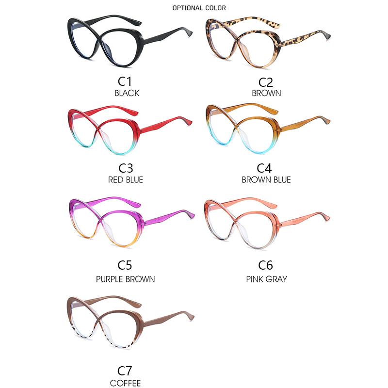 Anti-Blue Light Glasses Colorful Cat Eye Eyewear Women Revelry Party Eyeglasses Blue Light Blocking Man Lady Computer Eyeglasses