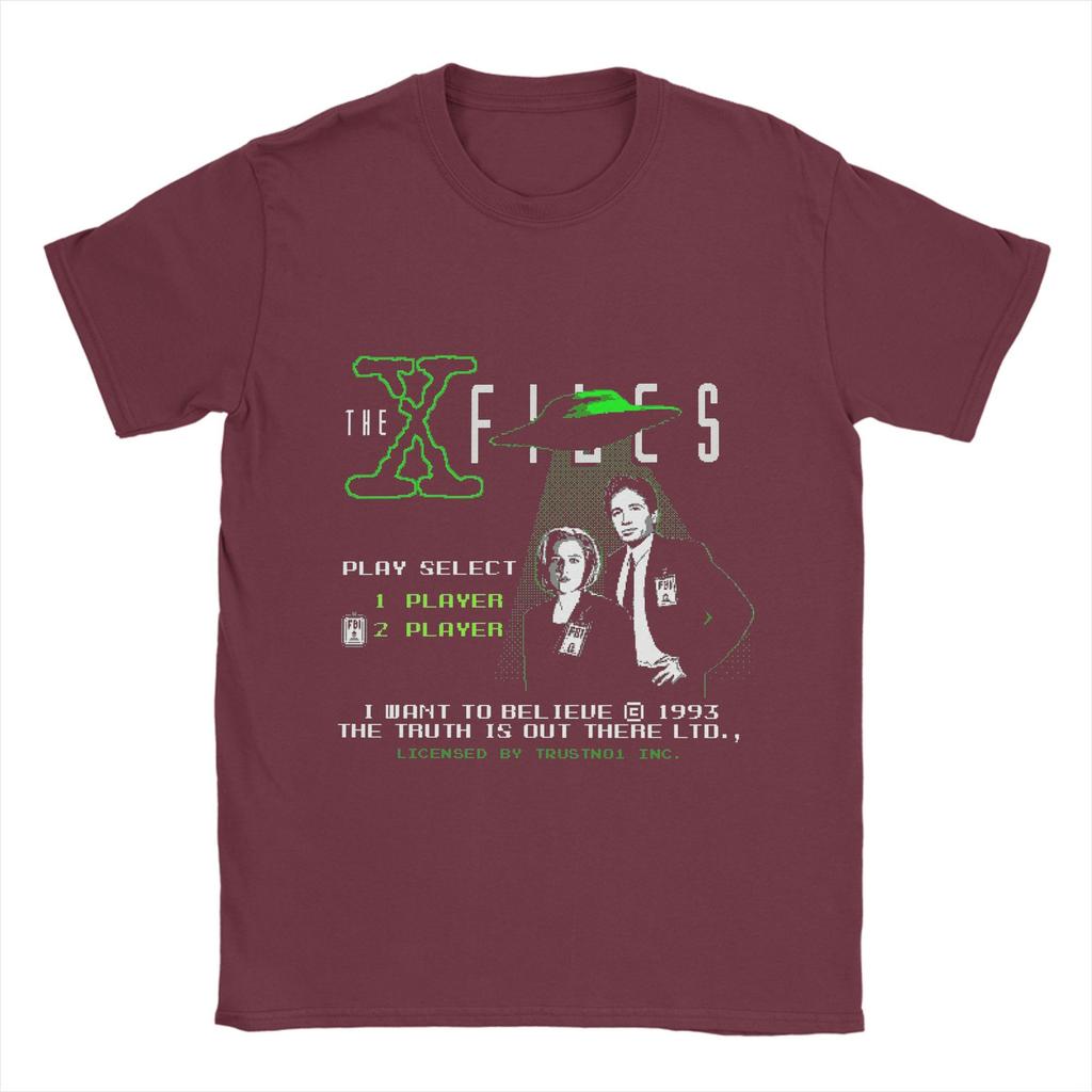 The X Files Movie T Shirts Men's  100% Cotton Novelty T-Shirt Crewneck  Tee Shirt Short Sleeve Clothes Birthday Present