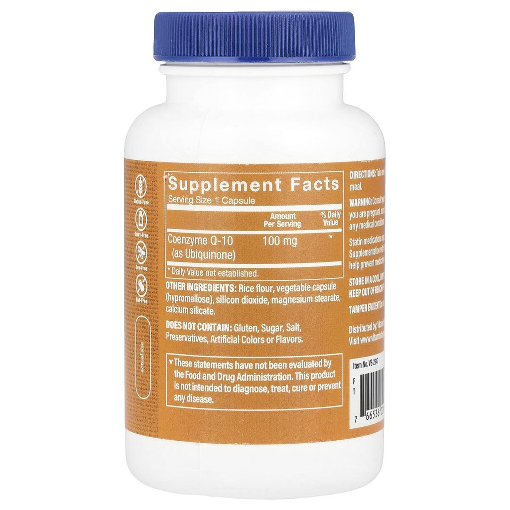 The Vitamin Shoppe, CoQ-10, 100 mg, 180 capsules