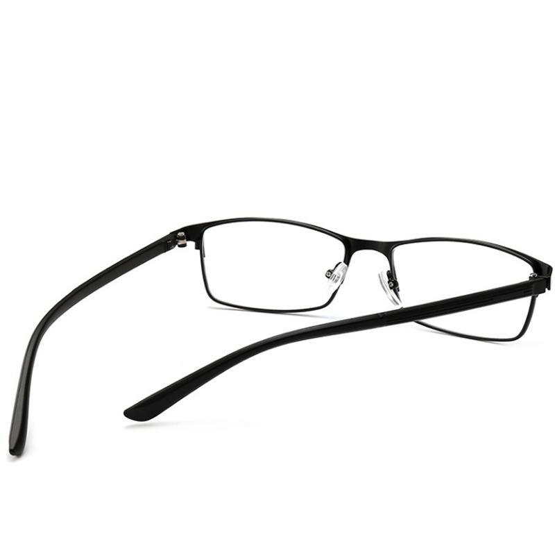 -1 -1,25 -1,5 -1,75 -2 -2,25 -2,5 -3 -3,5 -4 Fertige Myopie Brillen Quadratisch Vollrand Anti Blaulicht Metall Lesebrillen