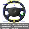 For Volkswagen VW Passat B6 Hand Sewing Car Steering Wheel Cover Car Protector