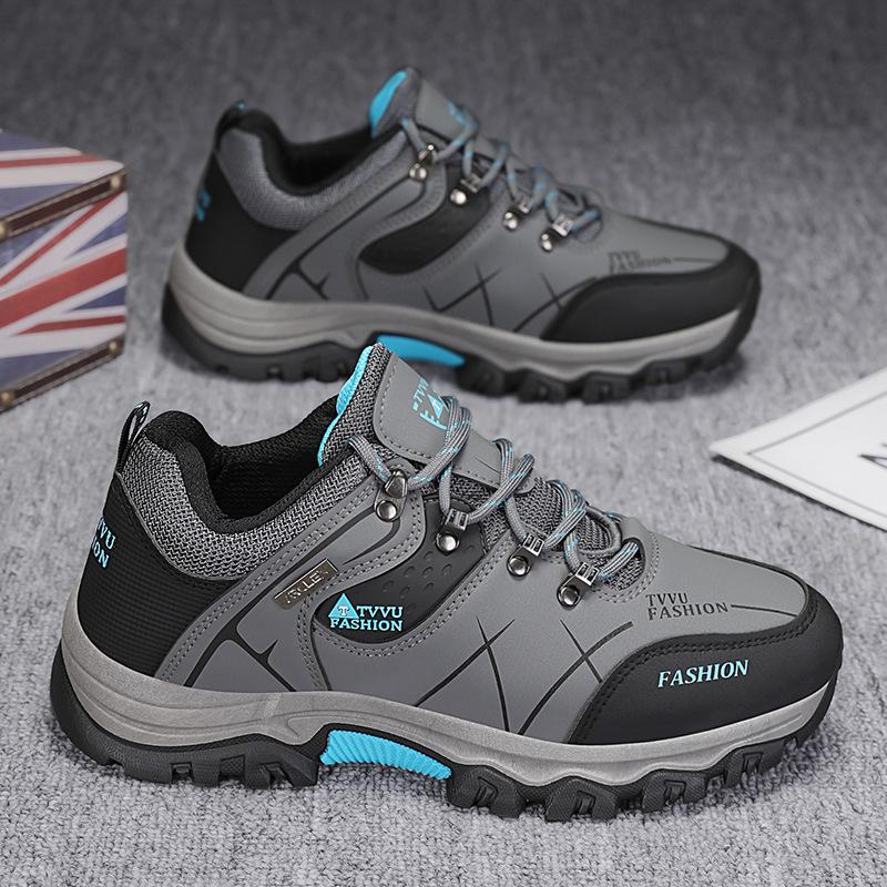 

2025 spring new men s sports shoes waterproof and non-slip sports tooling shoes mountaineering shoes construction site work wear-resistant shoes 44