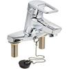 TOTO TLHG30EGR Washroom Faucet with Stand, 2 Holes, Eco Single Rubber Stopper Type (Replacement) ...