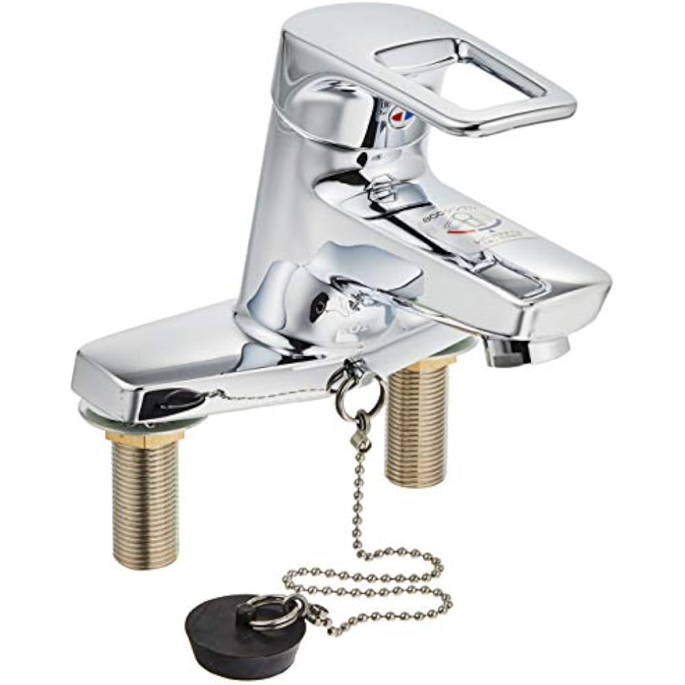 TOTO TLHG30EGR Washroom Faucet with Stand, 2 Holes, Eco Single Rubber Stopper Type (Replacement) ...