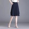Women's Summer Cropped Skirts and Shorts Lightweight Commuter Wide-Leg Chiffon Pants