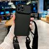 Shockproof TPU Crossbody Lanyard Silicone Phone Case For iPhone17 16 15 14 13 Pro Max 12 11 Cord Rope Necklace Strap Soft Cover