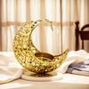 1 Stück Hohl Party Halbmond Kerzenhalter Tischdeko Gold Silber Islamisch Metall Hochzeit Mehrere Optionen verfügbar