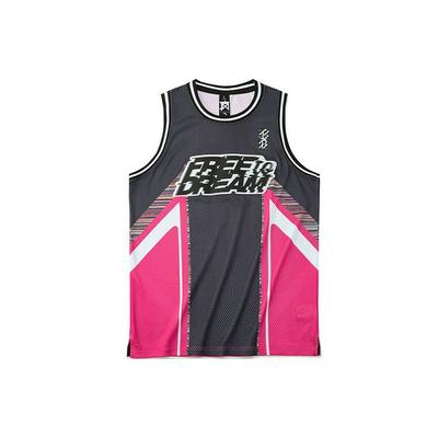 Camisa de Basquete Tricotada Respirável Estilo de Rua Masculina Tops 172221103-3