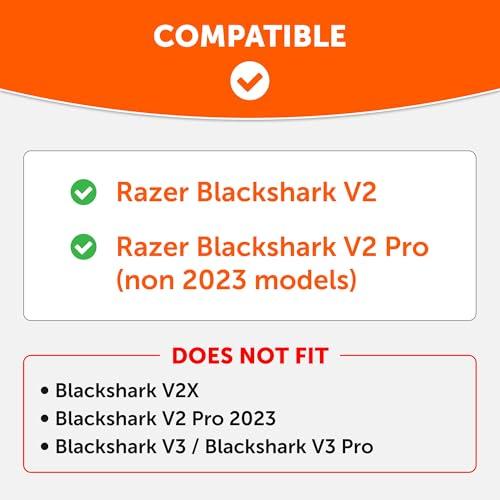 WC Freeze Blackshark - Cooling Gel Ear Pads for 2020-2022 Razer Blackshark V2 & V2 Pro (Not compatible with 2023 models) by Wicked Cushions - Improved