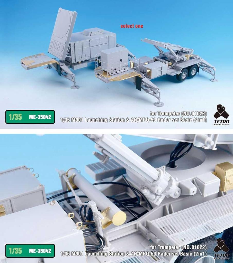 Tetra Model ME Series Patriot Basic Plastic Model Parts ME3542 1/35 MIM-104C PAC-2/Radar (for TR)