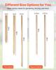 Wooden Garden Stakes, 25 Pcs 17.53×12.7×1219.2 mm Survey Grading Stakes, Garden Ground Stake with Sharp Point, Fir Wood Plant Support Stake, Sign