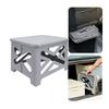 Tragbare Campingtoilette Faltbare Reisetoilette mit Deckel 100 kg Tragfähigkeit für Outdoor-Wandern Bootfahren