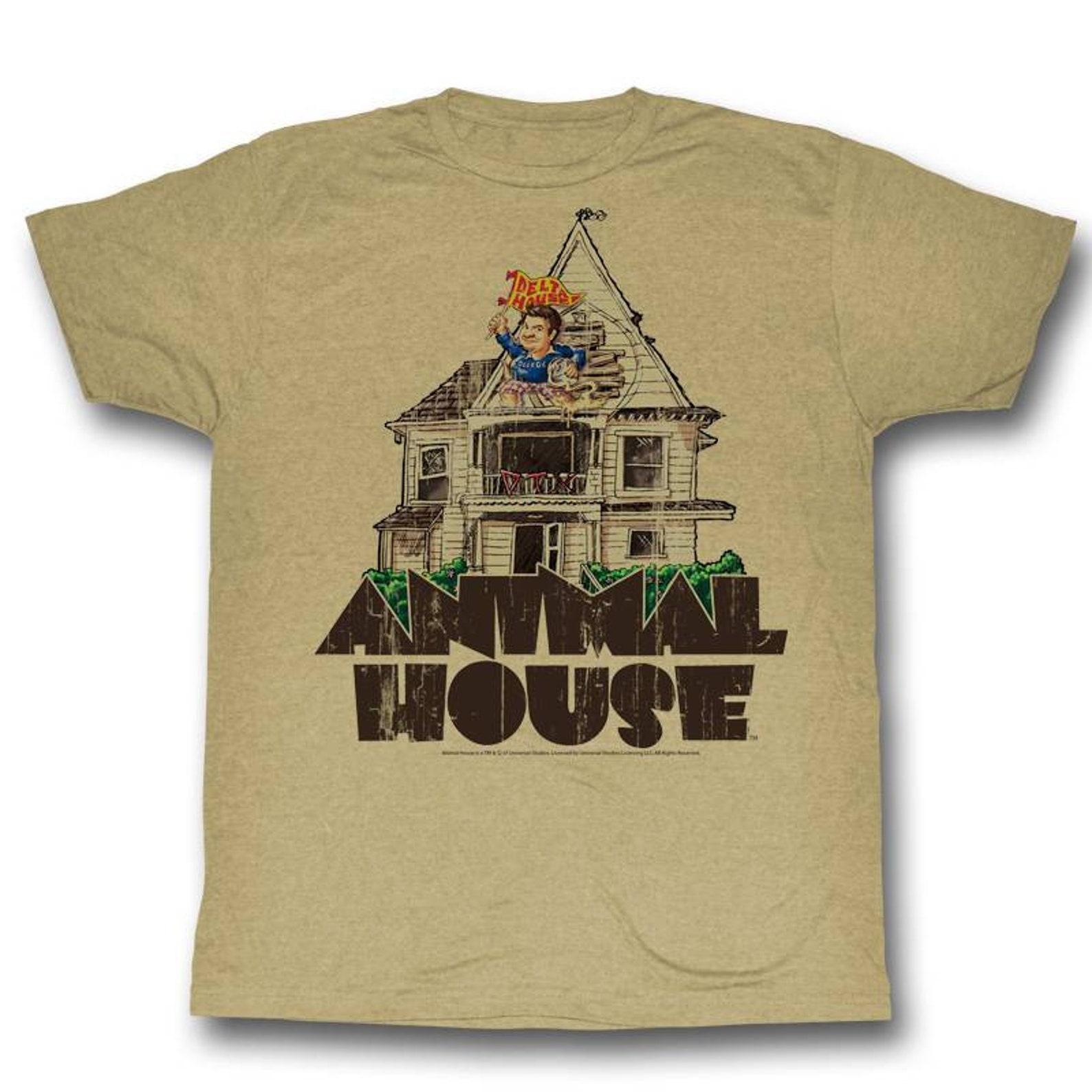Animal House Flag Flyer Khaki Adult T-Shirt S