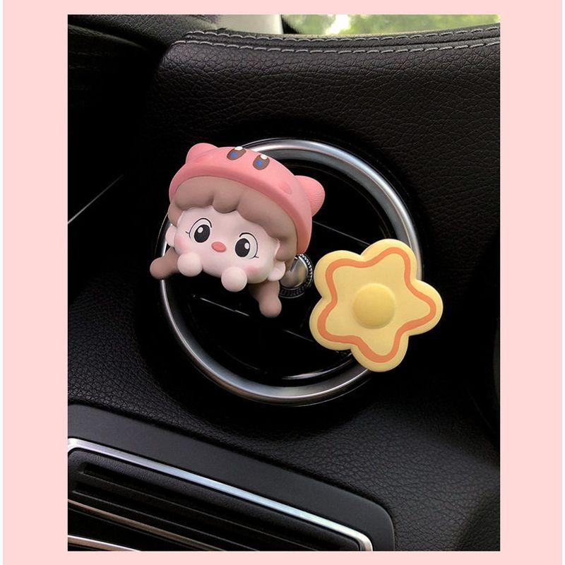 Cute Ice Cream Girl Car Aromatherapy Car Vent Decoration Perfume Car Interior Decoration Ornament Ornament Decoration Fragrant Stone