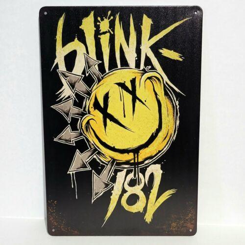

Blink 182 Face Rustic Vintage Metal Tin Signs Man Cave GarageAluminum 20x30cm（7.8x11.8inch）