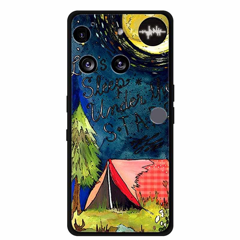 Flowers Case For Nothing Phone 3 Phone3 Soft Silicone Phone Cover Funda Black TPU Protective Bumper Coque for Nothing Phone (3)