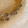 Vintage Ladd Tiger's Eye Open Ring Adjustment Women's Niche Design Index Finger Advanced Heavy Industry Oval Personality Ring