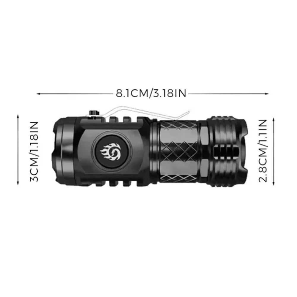 Adjustable Brightness LED Flashlight Super Bright Torch Powerful Camping Lantern Fishing