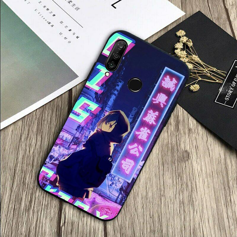 Vaporwave Glitch Anime For Huawei Nova Y72 Y73 Y90 Y70 Y60 Y91 Y61 12s 12i 11i 8i 9 10 SE P40 Lite P60 P30 Pro Case