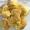Golden Rattan Artificial Vine with Grape and Apple Leaves - Wedding Ceiling Hanging Decoration