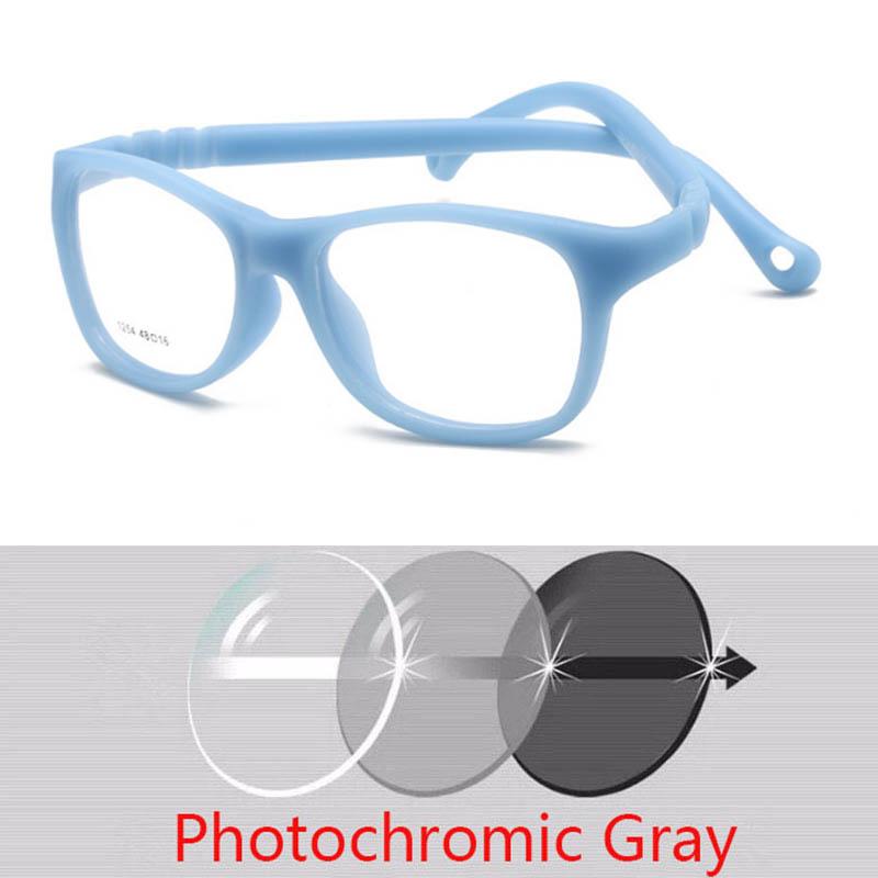 Anti Blue Light Kids Square Glasses Children Boy Girls Computer Prescription 3-10 Years -0.5 -0.75 -1.0 -1.5 -2.0 -3.0 -4.0