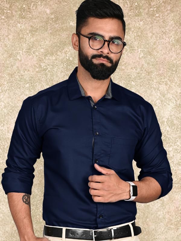 Tee Projekt Casual Shirt for Men Regular Fit Long Sleeve Shirt Suitable for Event Formal Wear