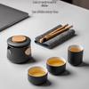 Juego de Té de Viaje Cerámico Portátil